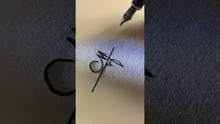 How to sign the letter M?#signature #handwriting #viralvideo #calligraphy