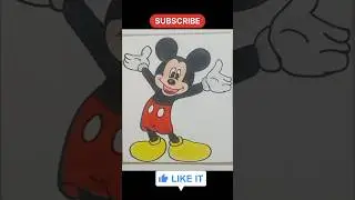 How to Draw a Mickey Mouse | Easy Step by Step Tutorial #howtodraw #MickeyMouse  #artforkidshome