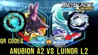 QR CODES ATLAS ANUBION A2  VS LOST L&Uacute;INOR L2  UNLOCKED BEYBLADE BURST