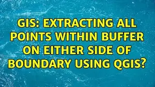 GIS: Extracting all points within buffer on either side of boundary using QGIS?