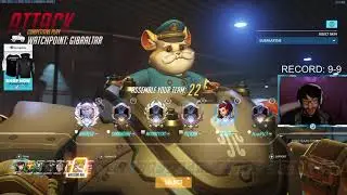 HARBLEU HAMMOND GOD! GAMEPLAY OVERWATCH SEASON 27 TOP 500