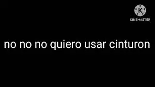 no no no quiero usar cinturon