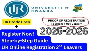 University of Rwanda | Full Online Registration | How to Apply for Hostel Accommodation