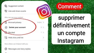 Comment supprimer d&eacute;finitivement un compte Instagram (2024) | Supprimer le compte Instagram
