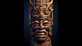 Aboriginal Tiki Totem Coloring Book