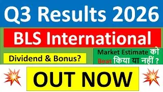 BLS International q3 results 2026 | BLS International results today | BLS International Share News