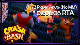 Crash Bash 2 Player Any% Speedrun (No MM) w/ @pantabuggle  - 2:06:06 RTA [PS1ᴇᴍᴜ]