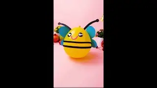 Learn How to Make Cutest Balloon Honey Bee #DIY #Shorts