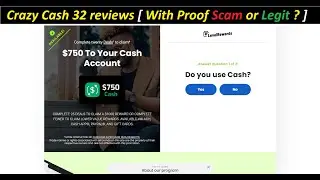 Crazy Cash 32 reviews [ With Proof Scam or Legit ? ] ! CrazyCash32 ! CrazyCash32 Com Reviews