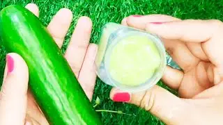 Homemade cucumber night cream for face and body |  Anti dark spots