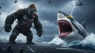 Kong vs Megalodon: The Most Brutal Monster Confrontation in History | Monster Duel #rescue