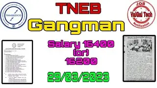 TANGEDCO Proposal 27/03/2023|| Gangman Basic Salary...?🤔