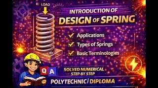 Introduction to Design of Spring | Machine Design (Diploma)