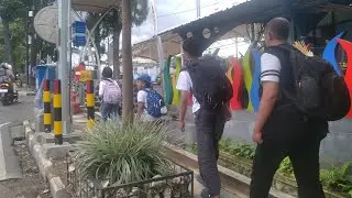 Jalan ke pasar induk among tani Batu dan pulang ke Sidoarjo naik kereta komuter, liburan sudah usai