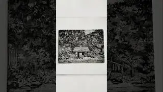 Etching #printmaking #printingmachine #visualart #aquatint #intaglio #zincplate #landscape #studio