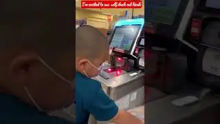 First time using self check out kiosk at a grocery store