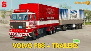 VOLVO F88 + TRAILERS [1.31x] - SiMoN3 ETS2 (+download)