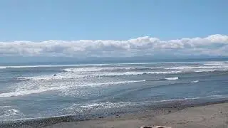 Jordan River, BC. Surfing waves.