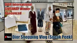 #DIOR GIVEAWAY Winner #ShoppingVlog Sneak Peek #Shorts 401