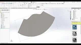 Radial Line Development on Solidworks 2022