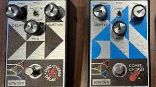 Maestro Comet Chorus & Maestro Discoverer Delay Pedals (unboxing honest review like and subscribe) 