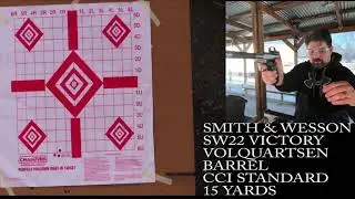 Smith & Wesson SW22 Victory with Volquartsen Carbon Fiber Lightweight Barrel Upgrade