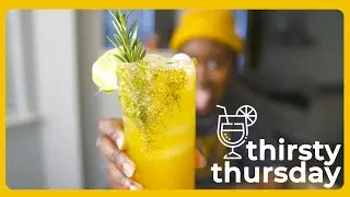 Tangerine Ginger Mocktail For That SEASONAL DEPRESSION 🍊 🥲 ✻ Thirsty Thursday 15