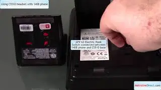 How to Use Plantronics CS510 headset with Avaya 1408 phone