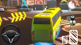 Super High School Bus Driving Simulator 3D City Bus Driving - Android Gameplay