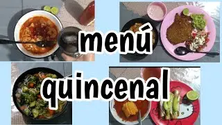 men&uacute; quincenal