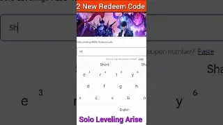 2 New Redeem Code Solo Leveling Arise #shorts #sololevelingarise #sololeveling