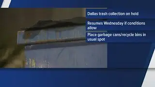 Trash collection paused across North Texas during freezing weather