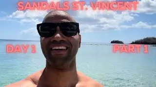 Sandals St.Vincent day 1 part 1. Gym, food and beach