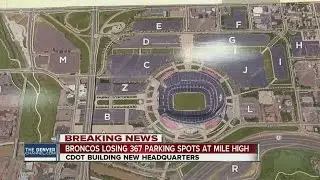 Broncos losing 367 parking spots at Mile High