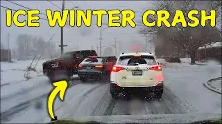 Best of WINTER FAILS   Car Sliding Crash, Road Rage, Snow Accidents Compilation USA