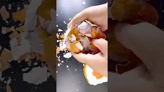 Reverse clay cracking #plasterclaycracking #claycrushing #claycracking #crunchyclay