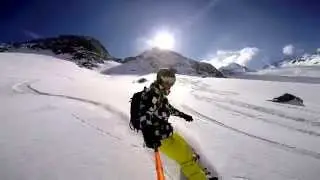 Freeriden am Stubaier Gletscher Full HD Gopro Hero 4 Black