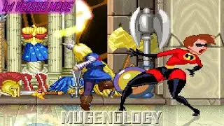Android 18 (EB Style) vs Elastigirl (MvC2) - Dragon Ball vs The Incredibles - MUGEN Multiverse