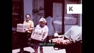 1970s USA, People Load Supermarket Shopping Into Car