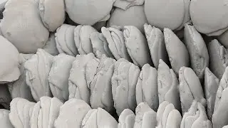 Satisfying ASMR|| PURE CEMENT Shapes dry crumble/mass crumble very satisfying ASMR🌪🌪🌪🌪🌪