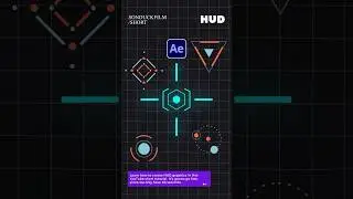 Создание динамической графики HUD-объекта в After Effects #tutorial