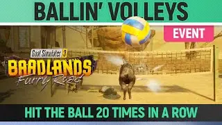 Goat Simulator 3: Baadlands Furry Road - Event - Ballin' Volleys - Hit the Ball 20 times in a row