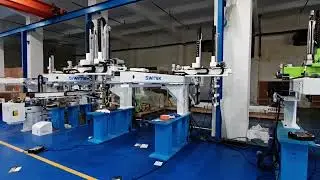 In house testing of top entry IML robot for lids