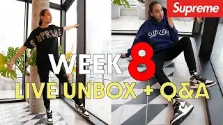 SUPREME WEEK 8 LIVE UNBOXING: SPRING TEES! CHAT and Q&A