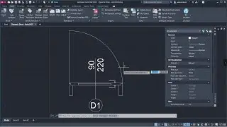 Create Your Dynamic Door - YQarch Plugin - Autocad tutorials part::369..