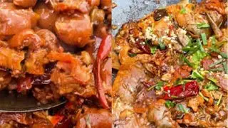 【東北裘仟尺】麻辣鲜牛排，这也太好吃了#food #咱村小结巴 #delicious #cooking #美食分享日常