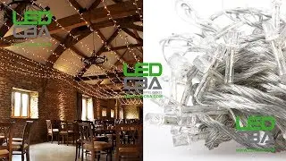 Tira Guirnalda 100 Luces Led Calida 10 M 220v fija y Con Efectos
