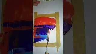 red-blue-purple Abstract background |#art #acrylicscenery #acrylicpainting #painting #palletknife