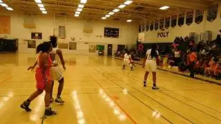 R. Nicholson 3-pointer City/Poly girls basketball 01/26/17
