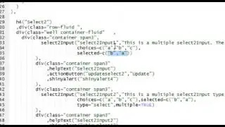 ShinySky - select2 component demo